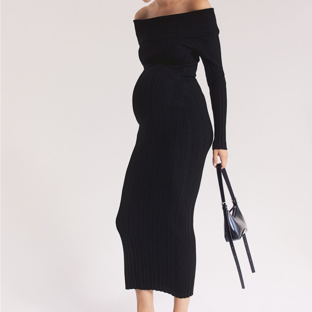 H&M Black Off-Shoulder Dress